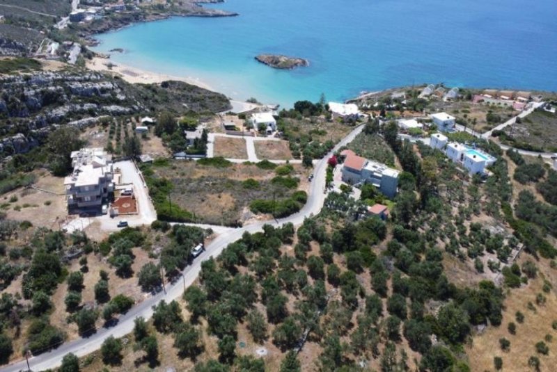 Kalathas Kreta, Kalathas: Grundstück mit Meerblick in der Nähe des Strandes zu verkaufen Grundstück kaufen